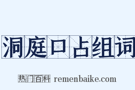 洞庭口占组词是什么意思的图片